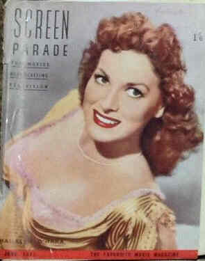 SCREEN PARADE magazine side cover June 1951