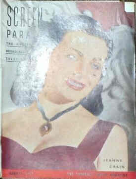 SCREEN PARADE magazine side cover August 1951