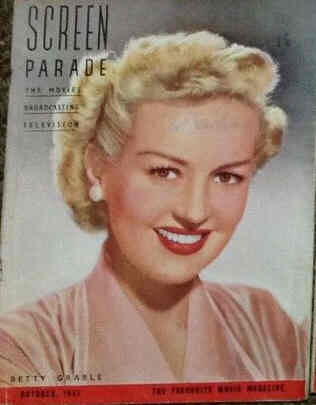 SCREEN PARADE magazine side cover October 1951