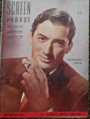 SCREEN PARADE magazine side cover November 1951