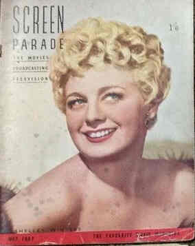 SCREEN PARADE magazine side cover May 1952