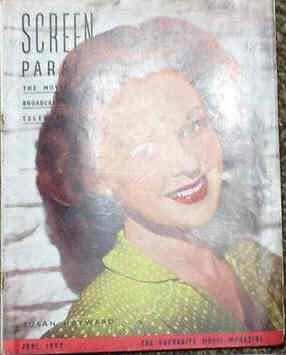 SCREEN PARADE magazine side cover June 1952