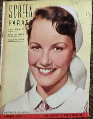 SCREEN PARADE magazine side cover October 1952