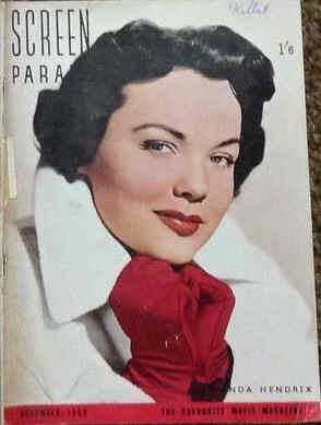 SCREEN PARADE magazine side cover December 1952