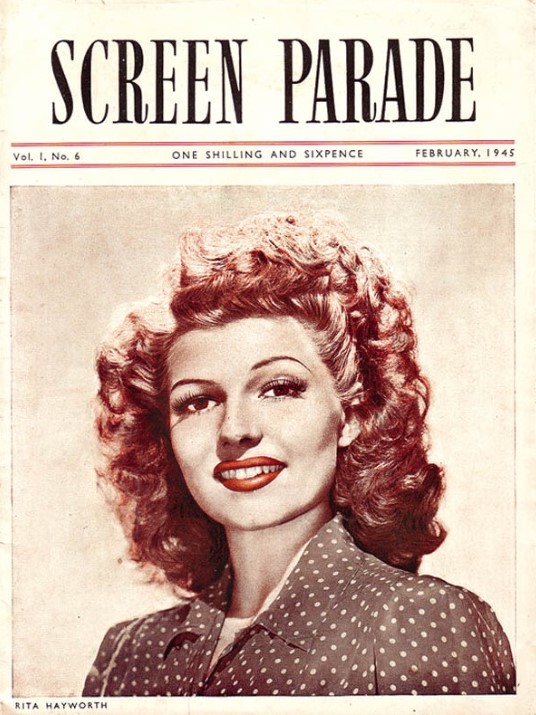 SCREEN PARADE magazine side cover  February 1945