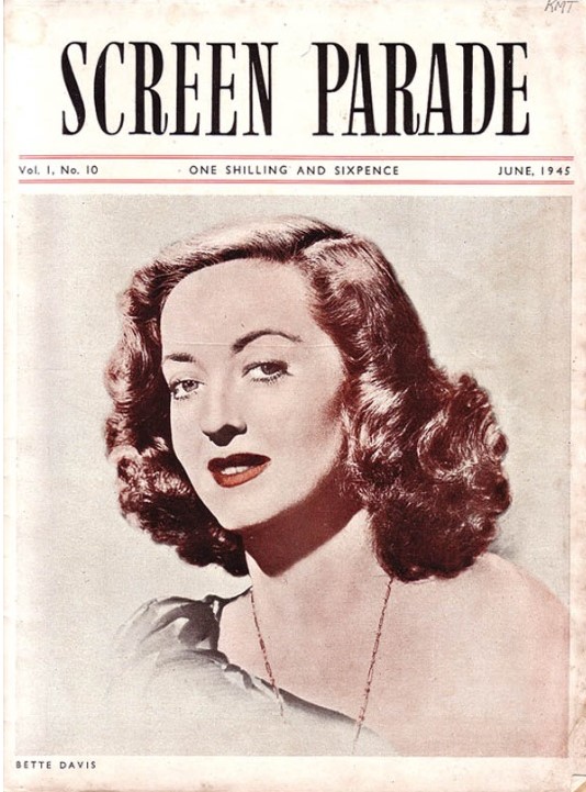SCREEN PARADE magazine side cover  June 1945