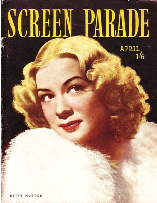 SCREEN PARADE magazine side cover  April 1946
