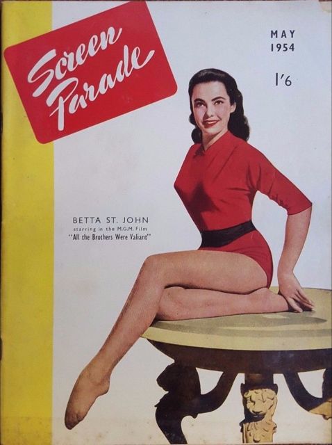 SCREEN PARADE magazine side cover May 1954