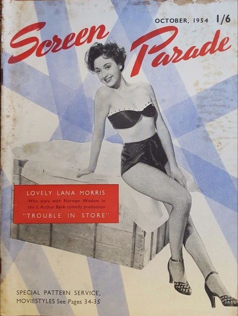 SCREEN PARADE magazine side cover October 1954