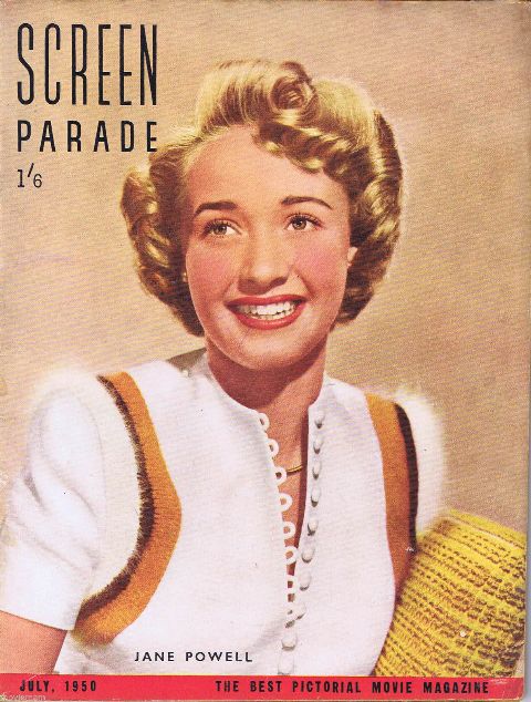 SCREEN PARADE magazine side cover July 1950
