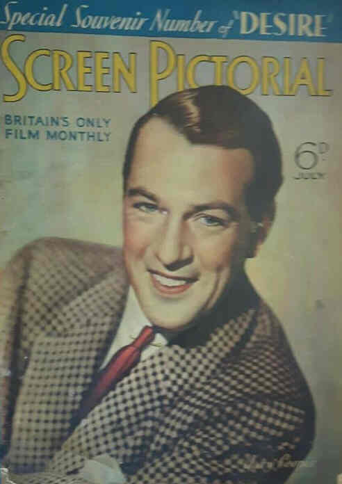 SCREEN PICTORIAL magazine side cover July 1936