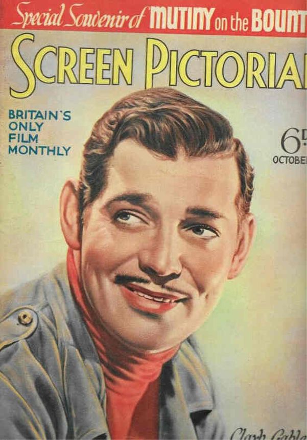 SCREEN PICTORIAL magazine side cover October 1936