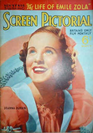 SCREEN PICTORIAL magazine side cover March 1938
