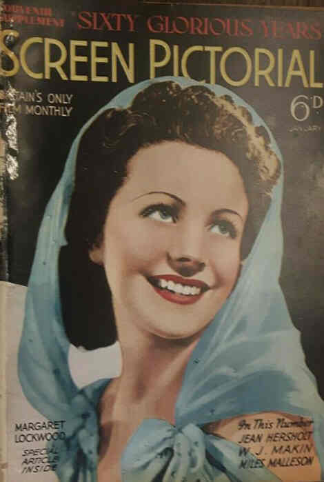 SCREEN PICTORIAL magazine side cover January 1939