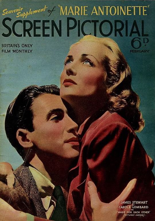 SCREEN PICTORIAL magazine side cover February 1939