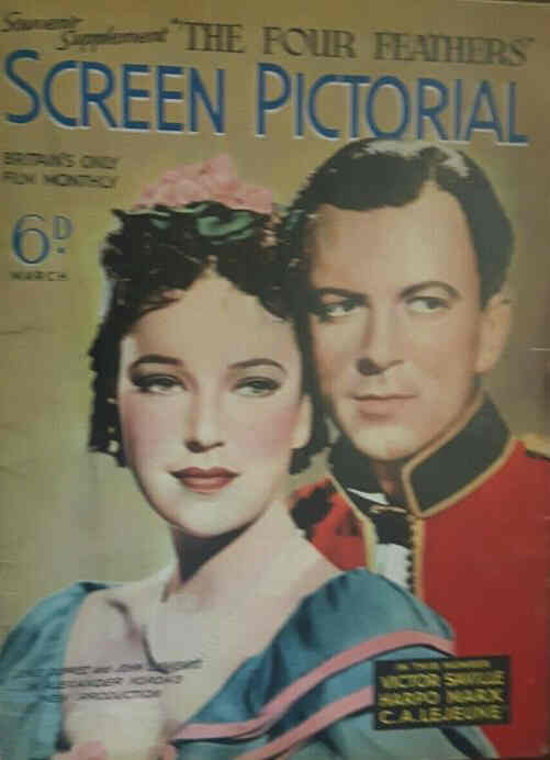 SCREEN PICTORIAL magazine side cover March 1939