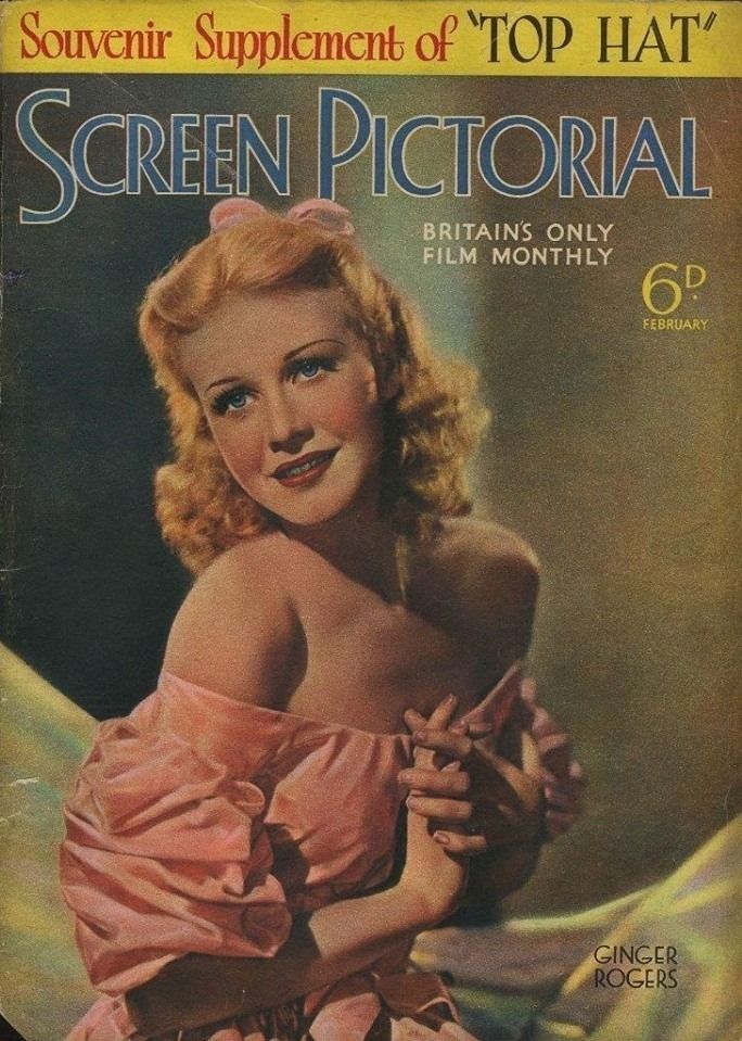 SCREEN PICTORIAL magazine side cover  February 1936