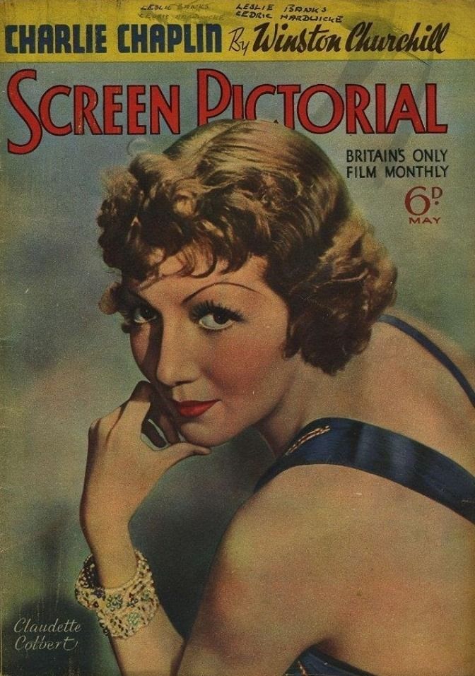 SCREEN PICTORIAL magazine side cover  May 1936