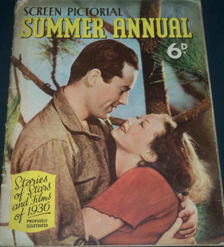 SCREEN PICTORIAL magazine side cover Summer 1936