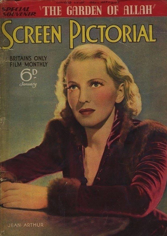SCREEN PICTORIAL magazine side cover  January 1937