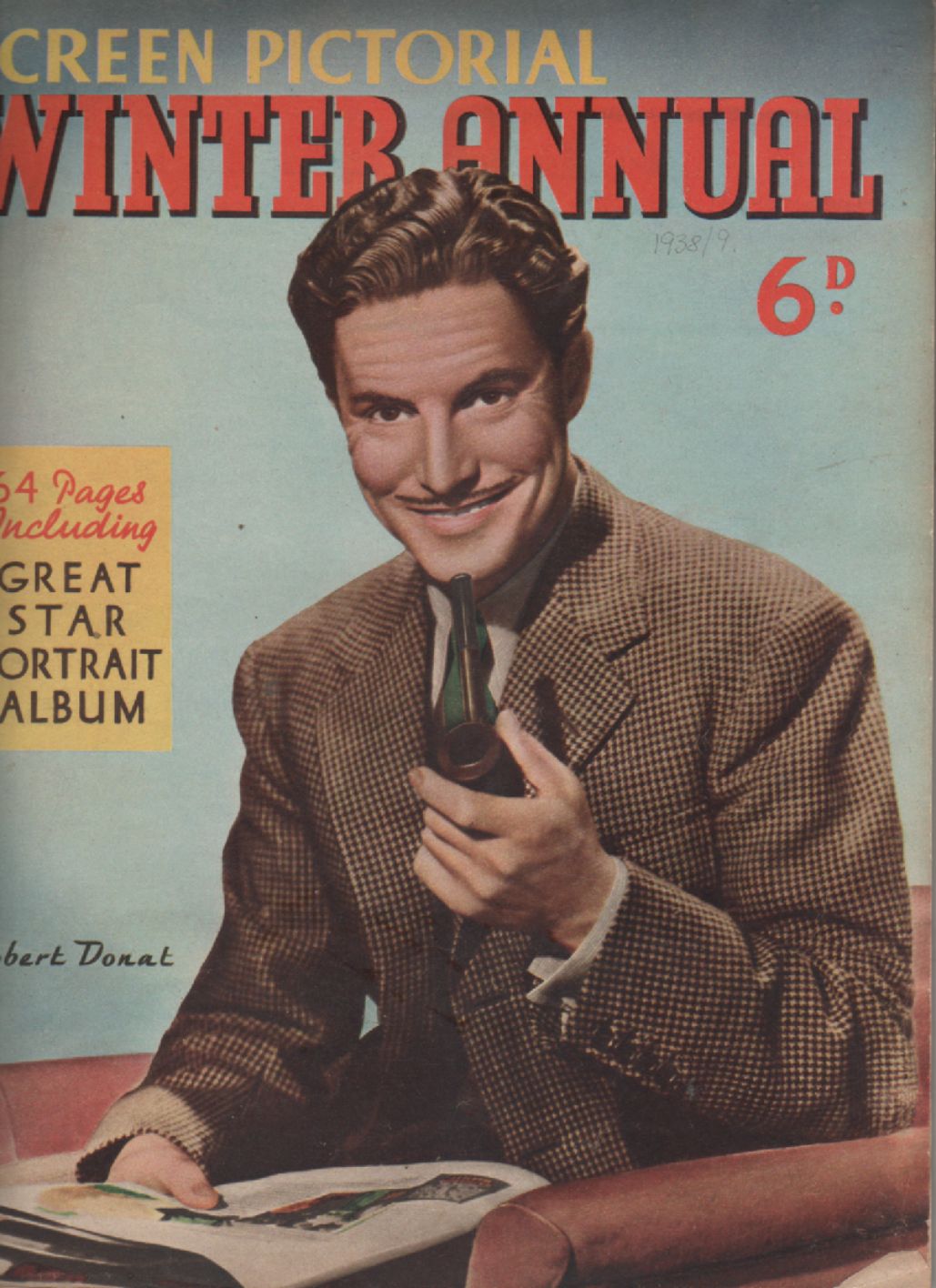 SCREEN PICTORIAL magazine side cover  Annual   1938
