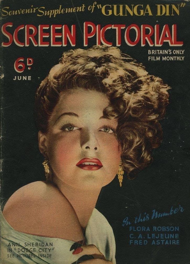 SCREEN PICTORIAL magazine side cover  June 1939