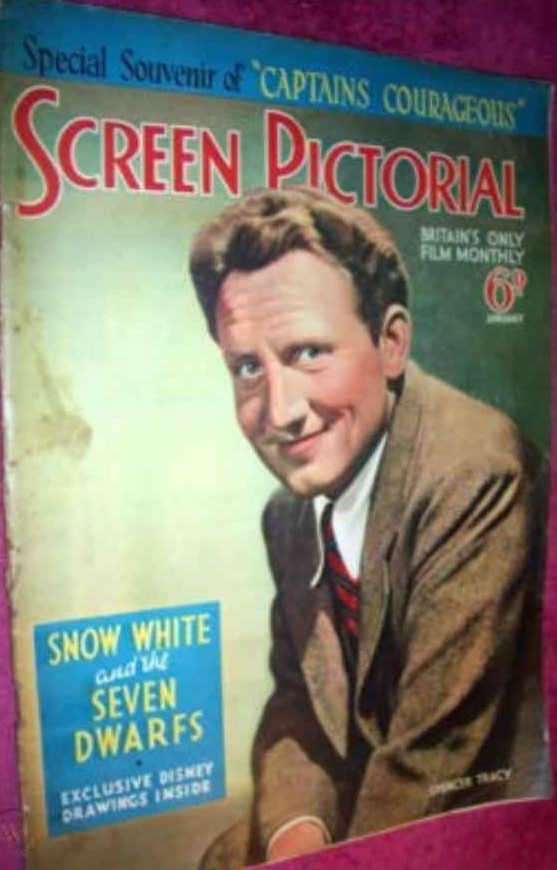 SCREEN PICTORIAL magazine side cover  December 1936