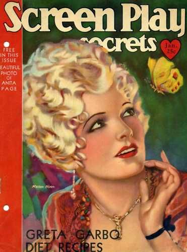SCREEN PLAY magazine side cover January 1931