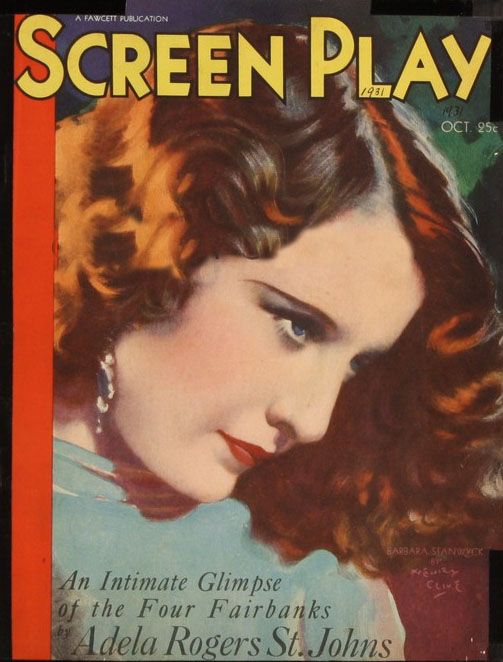 SCREEN PLAY magazine side cover October 1931