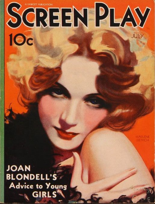 SCREEN PLAY magazine side cover July 1932