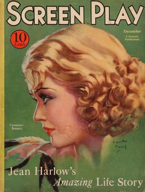 SCREEN PLAY magazine side cover December 1932