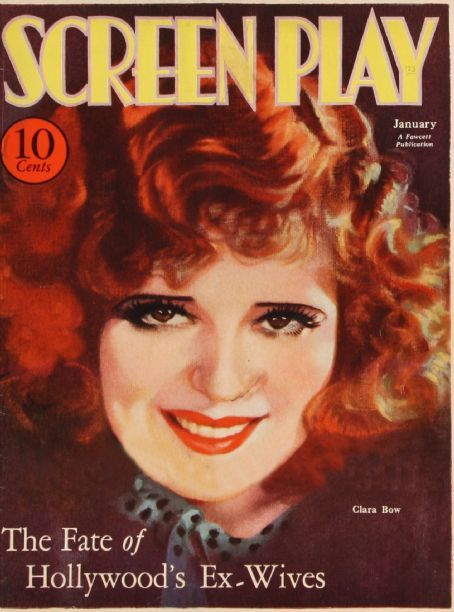 SCREEN PLAY magazine side cover January 1933