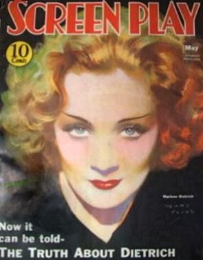 SCREEN PLAY magazine side cover May 1933