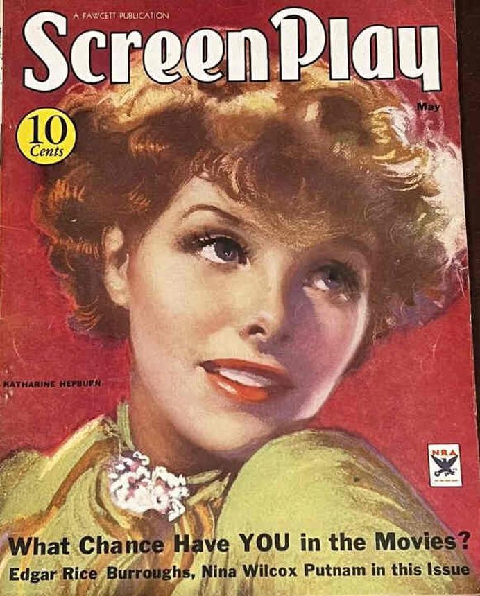 SCREEN PLAY magazine side cover May 1934