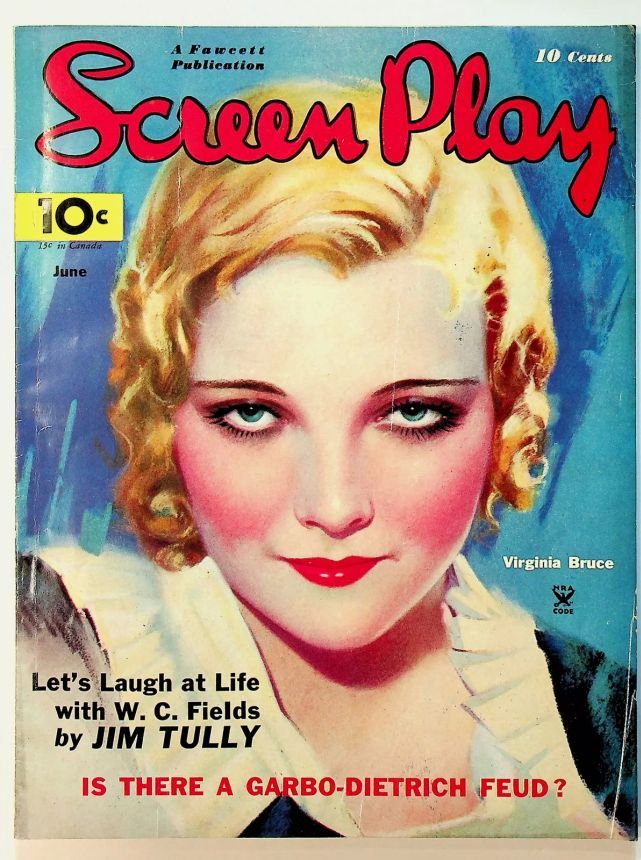 SCREEN PLAY magazine side cover June 1935