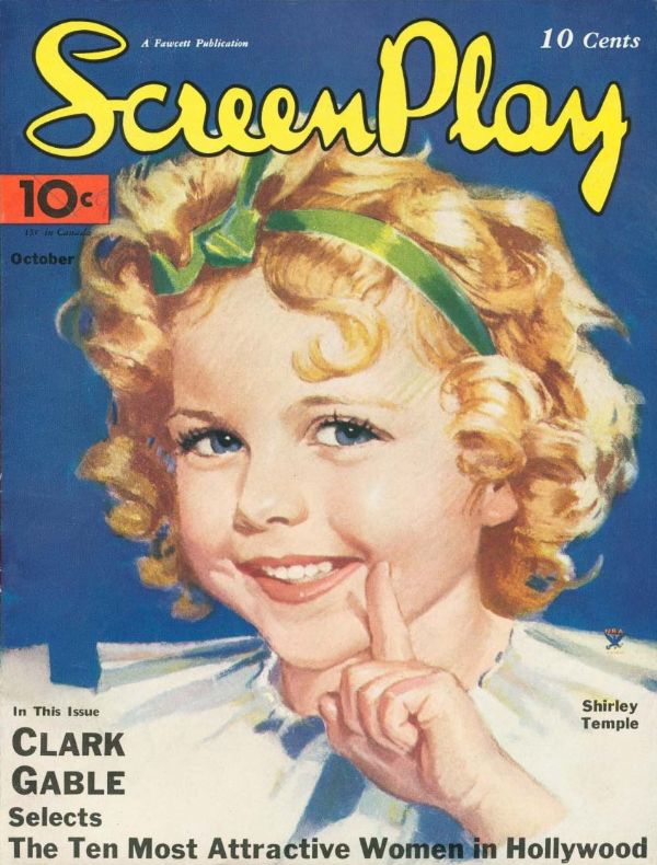 SCREEN PLAY magazine side cover October 1935