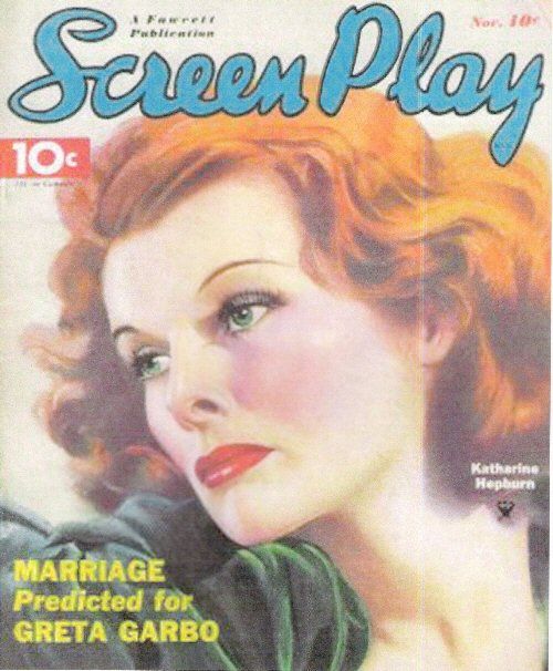 SCREEN PLAY magazine side cover November 1935