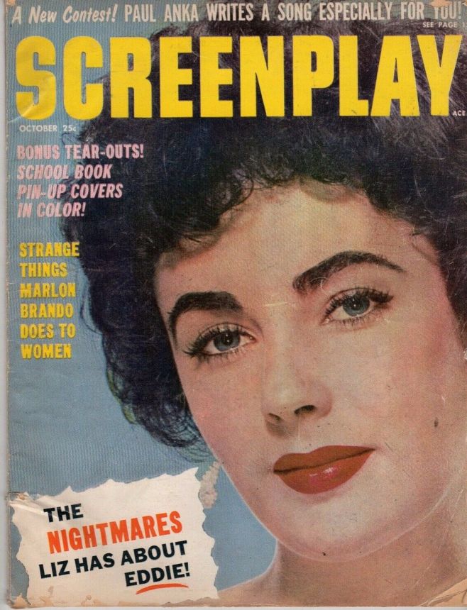 SCREENPLAY magazine side cover October 1960