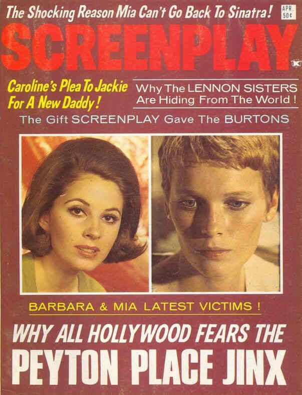 SCREENPLAY magazine side cover April 1968
