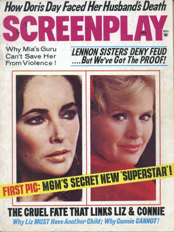 SCREENPLAY magazine side cover July 1968