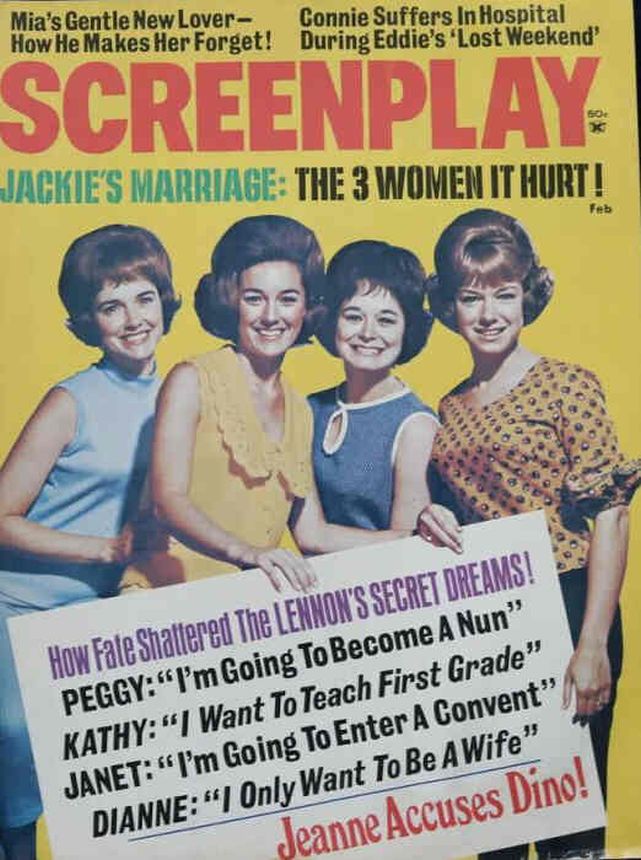 SCREENPLAY magazine side cover February 1969