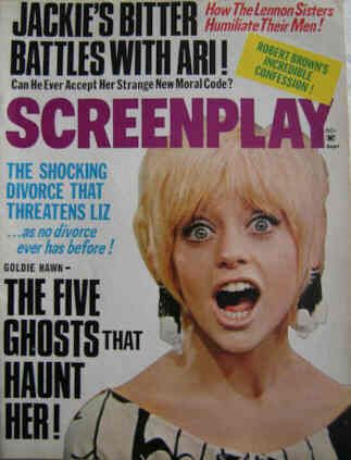 SCREENPLAY magazine side cover September 1969