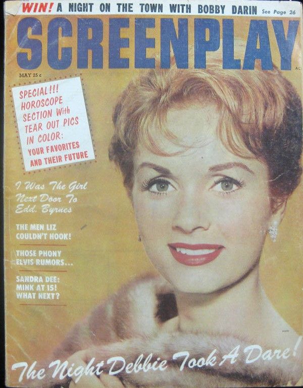 SCREENPLAY magazine side cover  Vol 1 No  2  May 1960