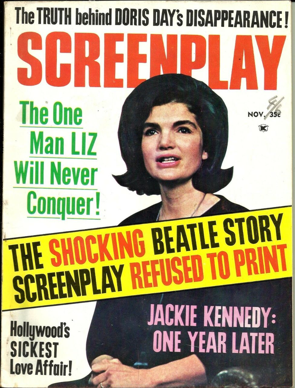SCREENPLAY magazine side cover  November 1964