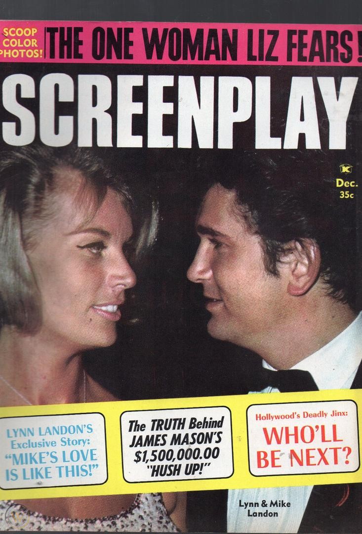 SCREENPLAY magazine side cover  Vol 27 No  12  December 1964