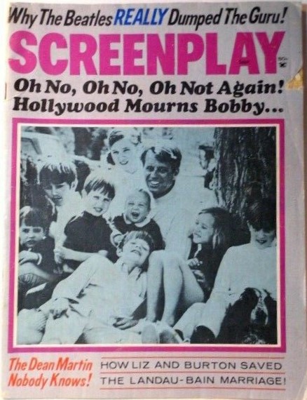 SCREENPLAY magazine side cover  September 1968
