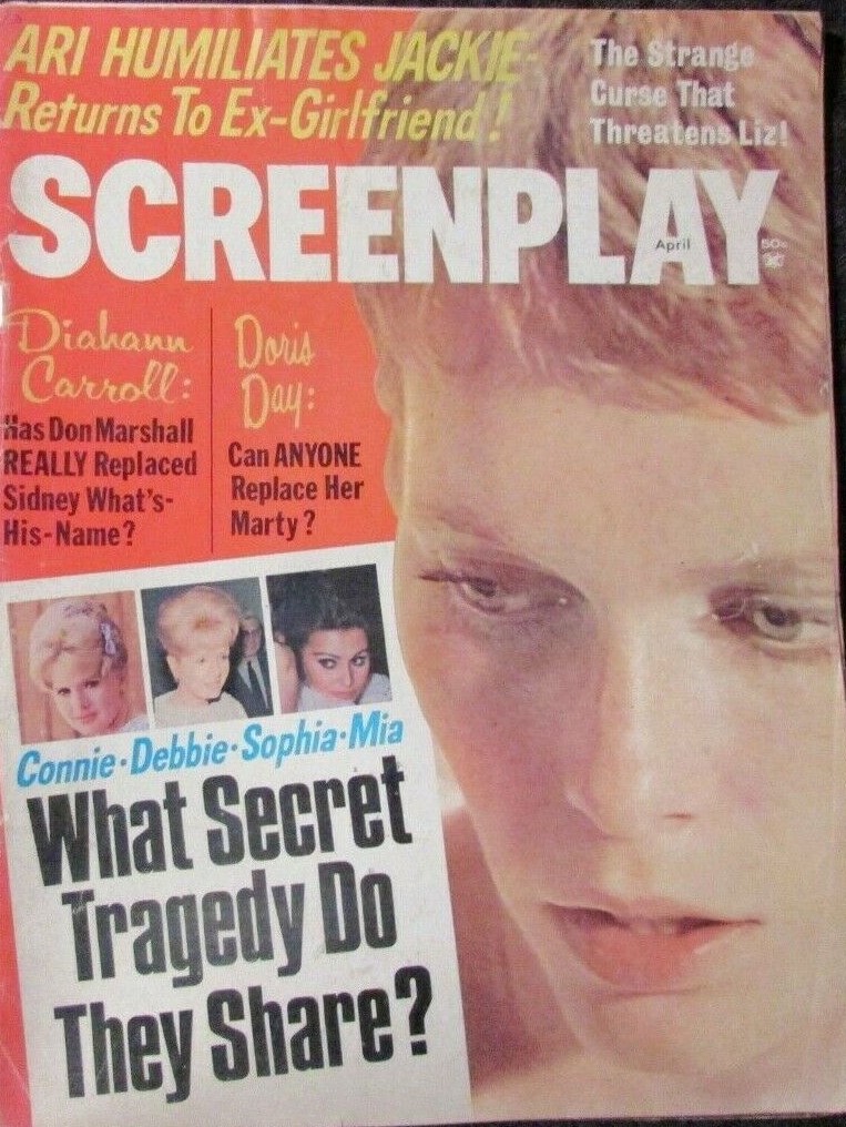 SCREENPLAY magazine side cover  April 1969