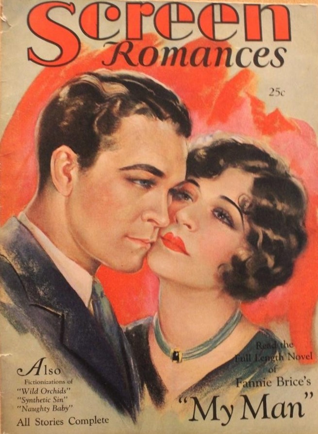 SCREEN ROMANCES magazine side cover Issue 1   1929
