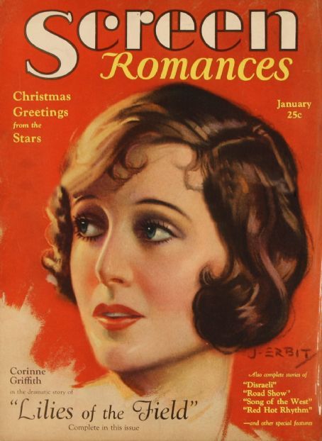 SCREEN ROMANCES magazine side cover Issue 8 January 1930