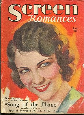 SCREEN ROMANCES magazine side cover Issue 13 June 1930